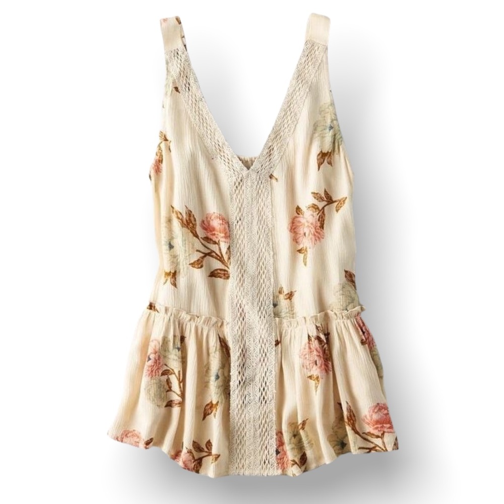 American Eagle Peplum Sleeveless Tunic